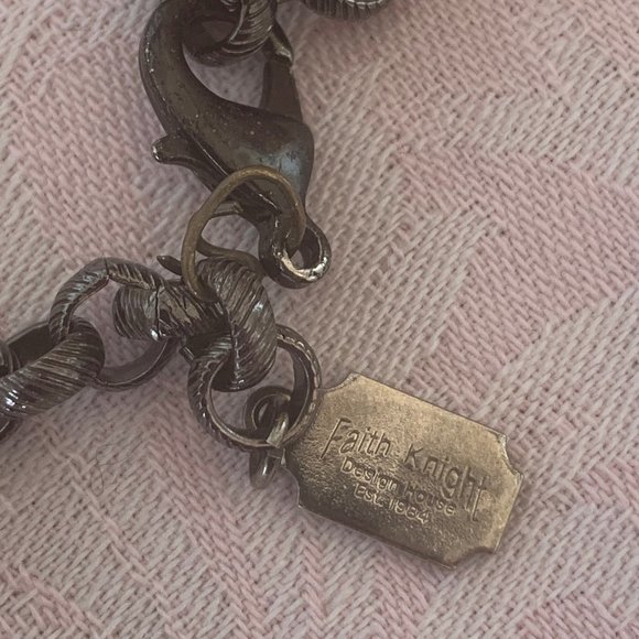 Faith Knight Design House Vintage Faux Pearl Necklace/Choker - 1980s - Picture 2 of 10